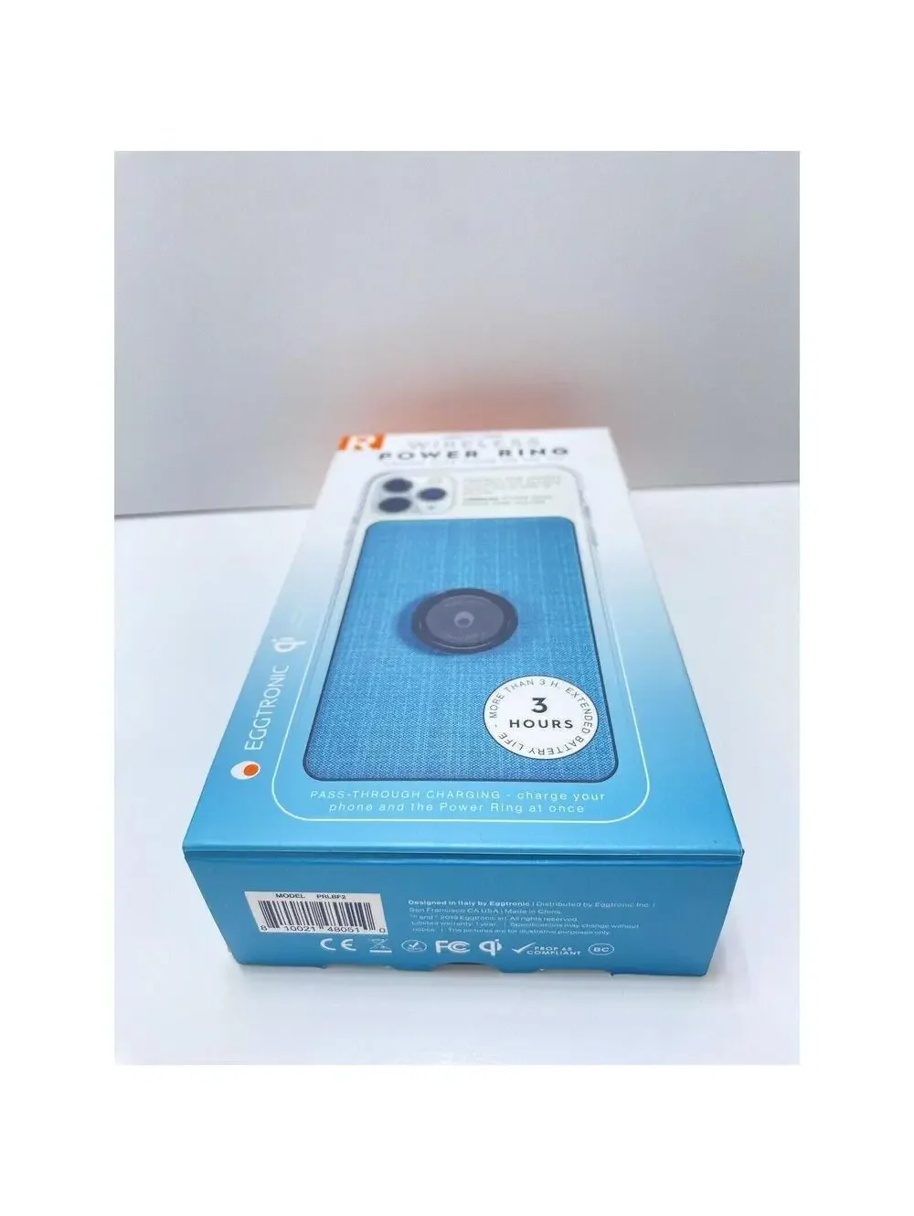 Eggtronic iPhone/Samsung Wireless Dongle Power Ring Charger Battery Brand New